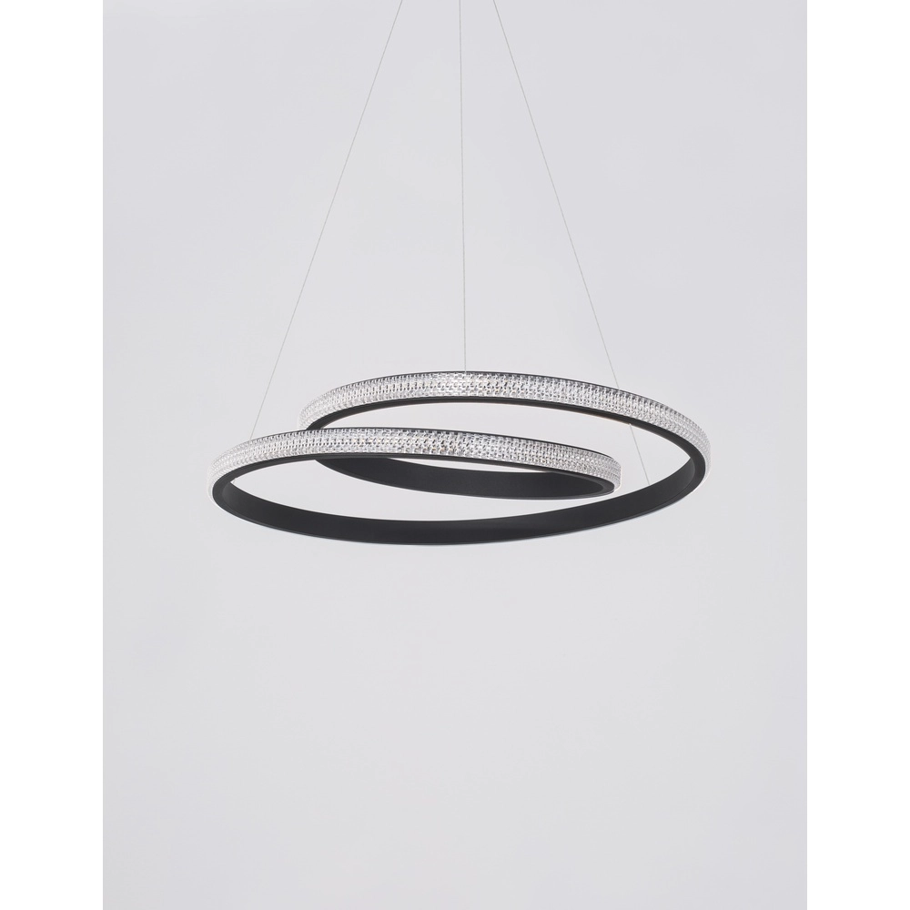 Design pendant lamp Grania black Ø 55cm Lyora 5212017429285