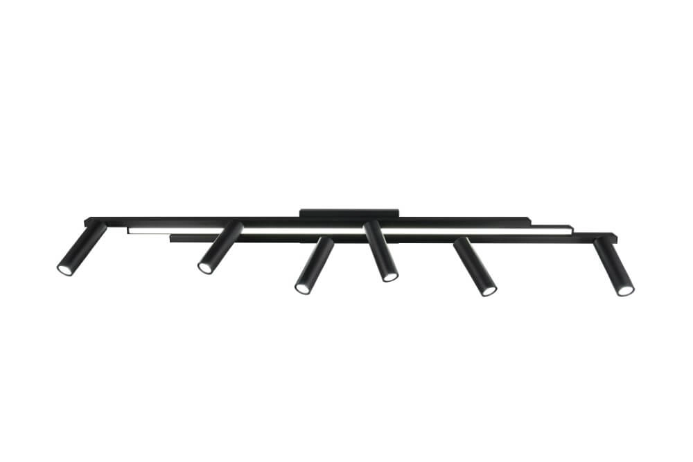6-light LED spot Zeno black Trio 4017807627312