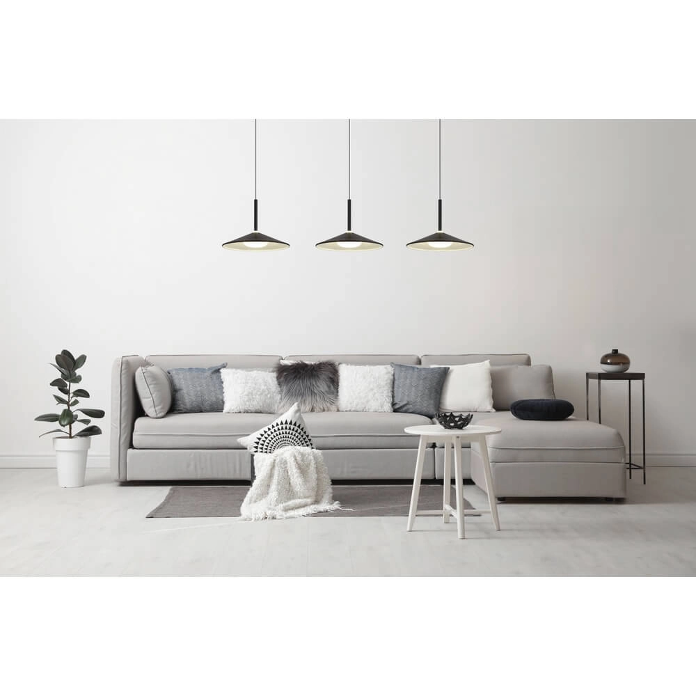 Design pendant lamp Lampone 3-light black Globo 9007371462810