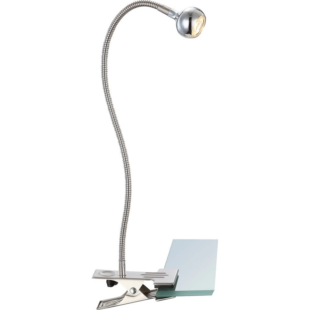 Clamp lamp Serpent nickel