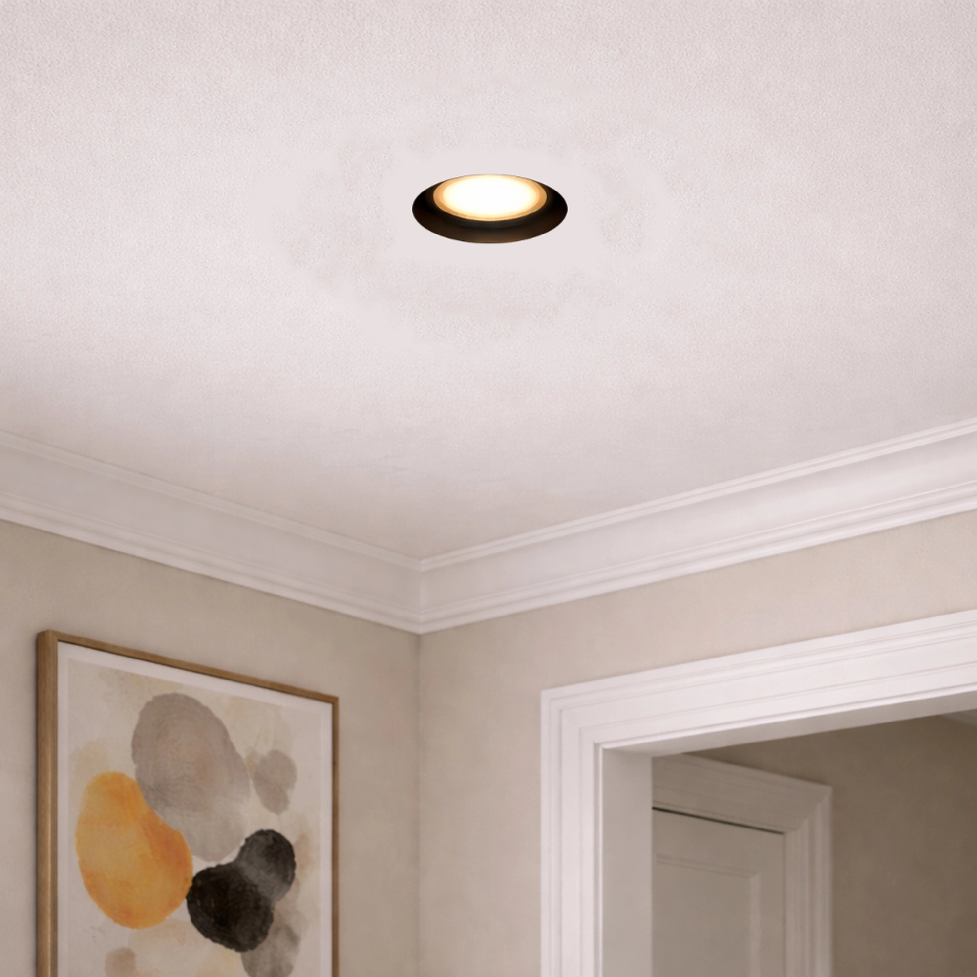 Recessed stucco spot Slim Trimless Black Lyora 5053423316116