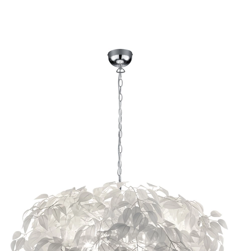 Pendant lamp Leavy 70cm gray shade Trio 4017807299564