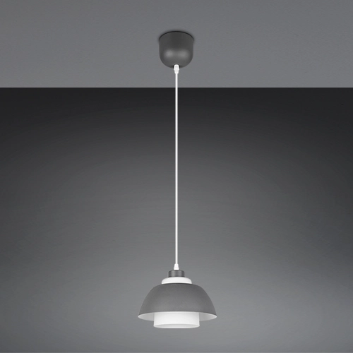 Design pendant lamp Tilos anthracite Ø 23cm Trio 4017807682403