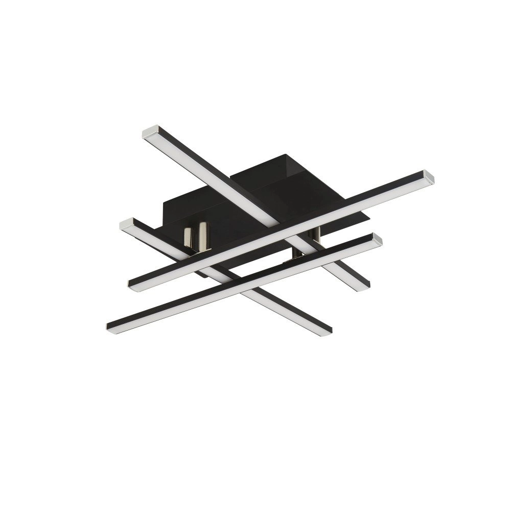 LED ceiling lamp Matrix 4-light black Searchlight 5053423155395