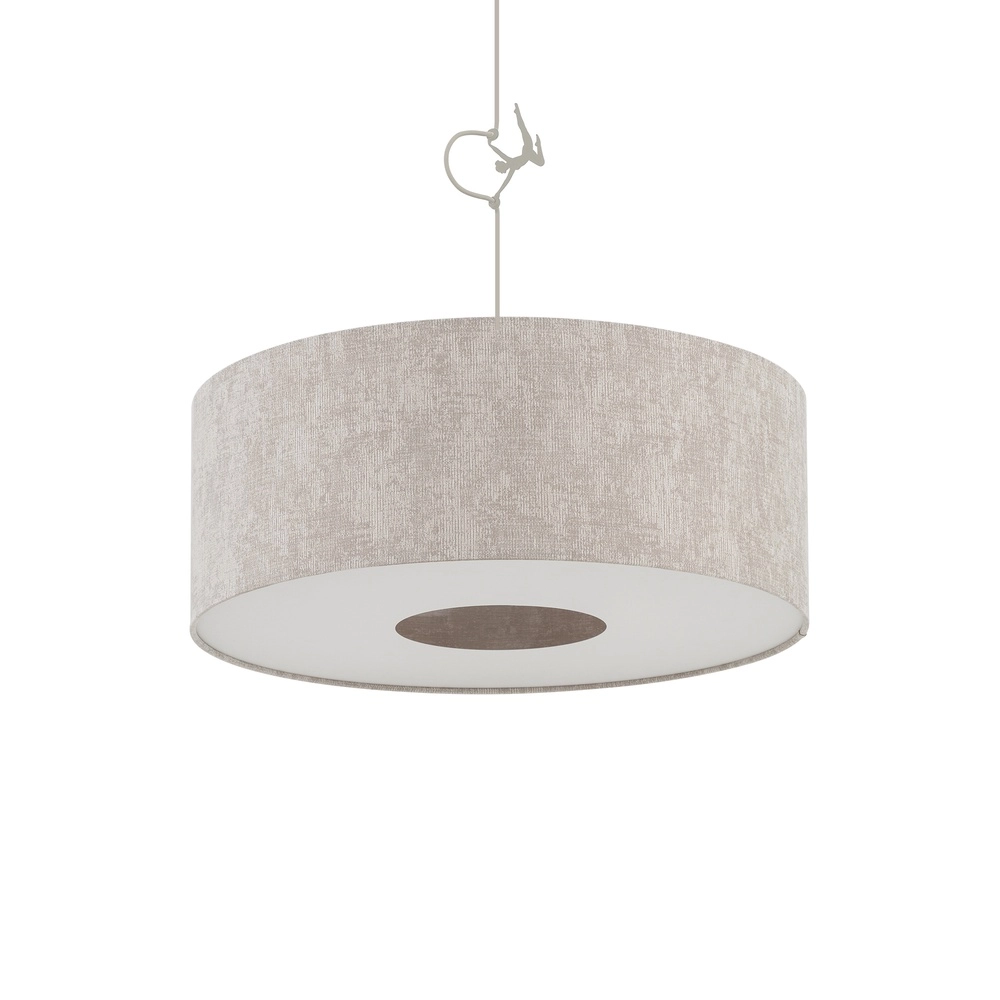 Pendant lamp Cedro sand brown Ø 50cm