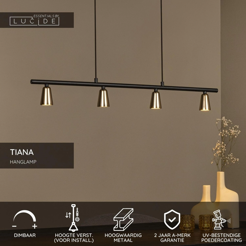 Design pendant lamp Tiana Champagne Lucide 5411212650429