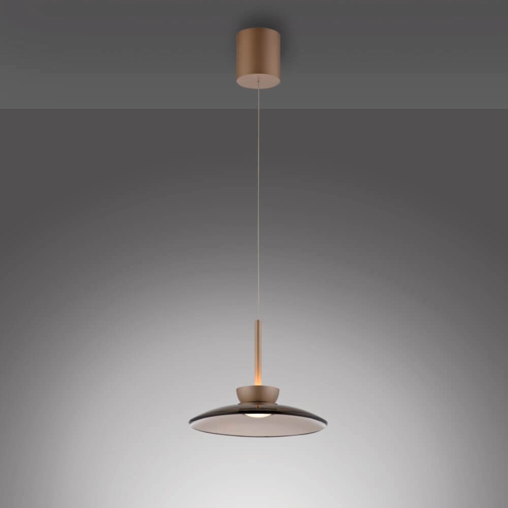 Hanging lamp Pure Moon bronze Paul Neuhaus 4012248383933