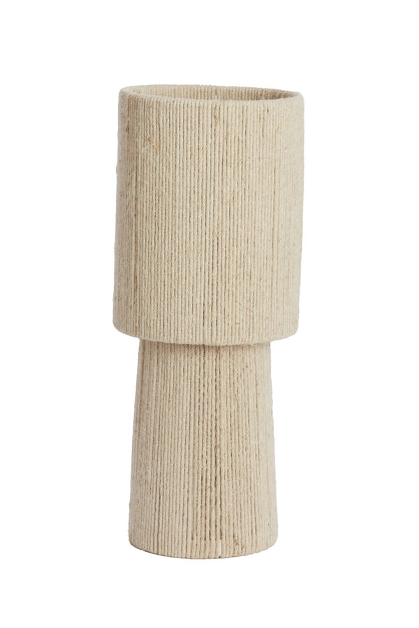 Cream table lamp Pitino japandi Ø 21.5cm Light & Living 8717807699918