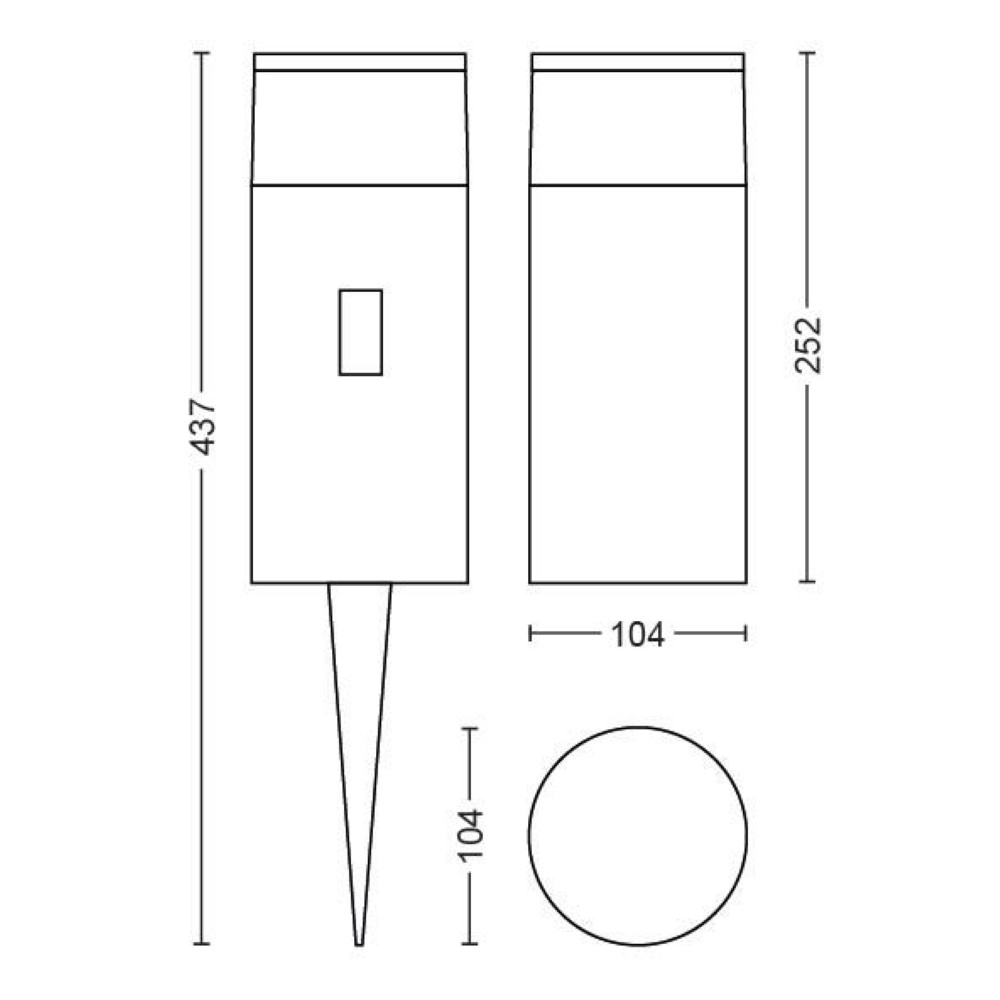 Hue Calla garden lamp 25cm extension Philips 8718696167991