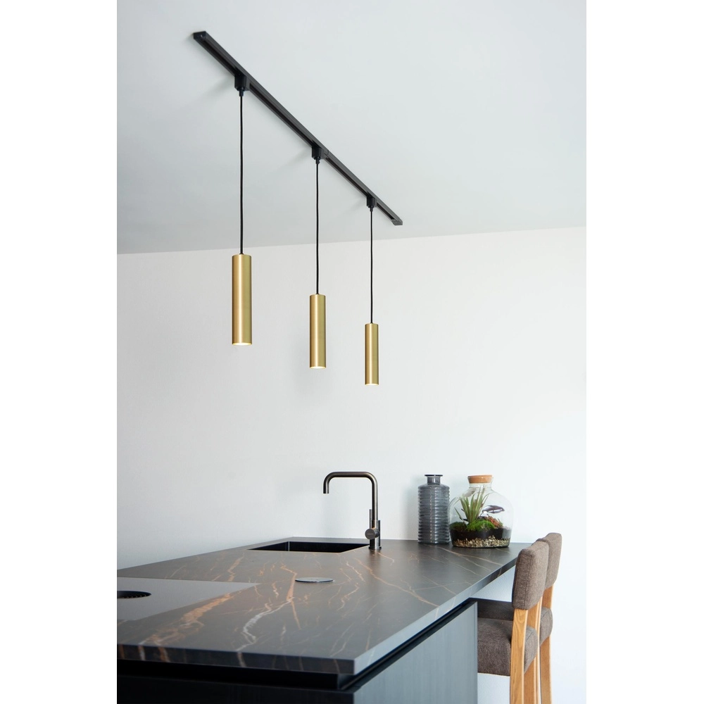 Rail pendant light Track Floris 1-phase gold Lucide 5411212093363