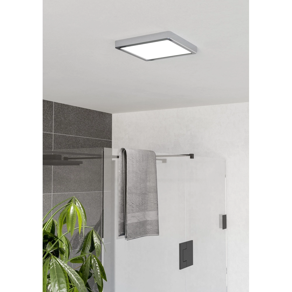 Chrome ceiling light Fueva 6 LED - 22x22 cm Eglo 9008606331093