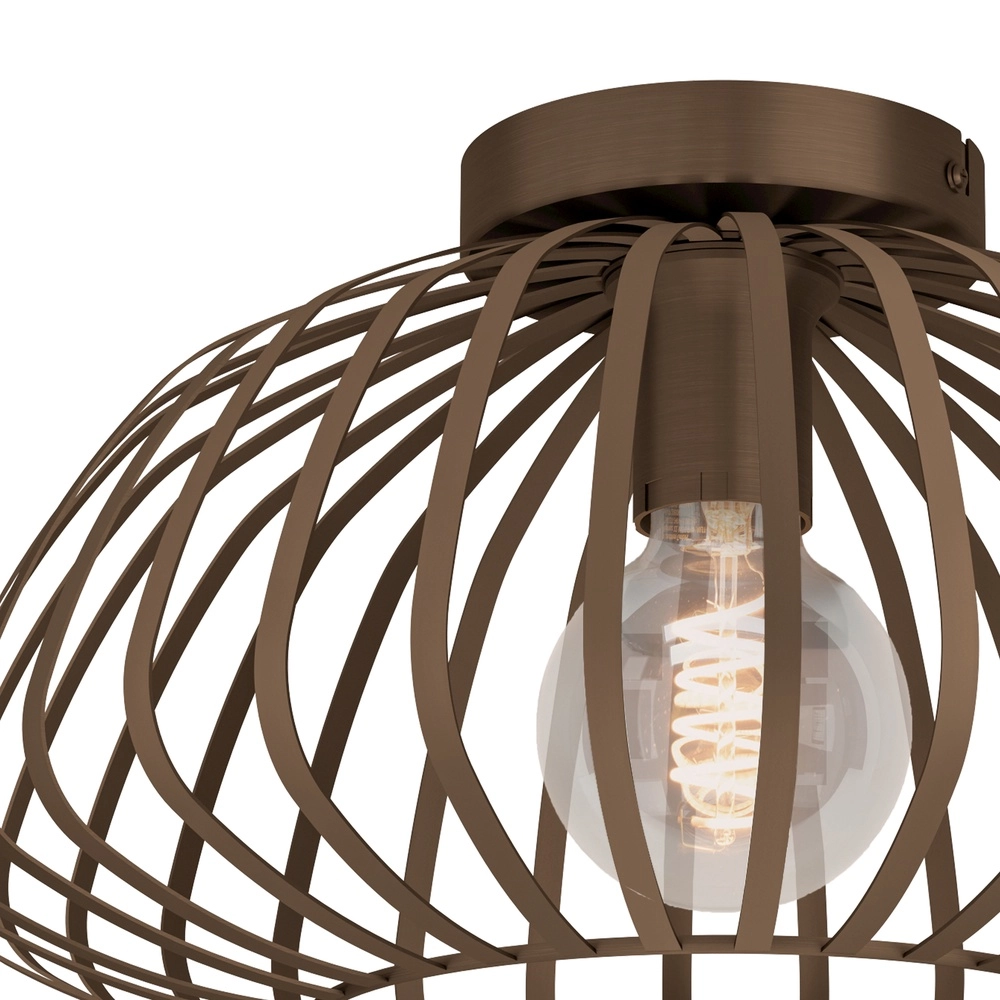 Bronze ceiling lamp Espinal Ø 38,5cm - 1x E27 Eglo 9008606312573