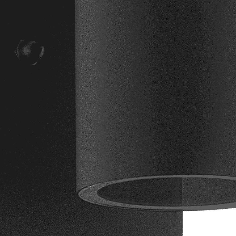 Black wall spotlight Riga 5 with sensor Eglo 9002759995713