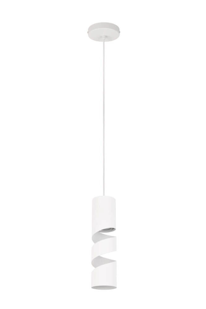 Tube pendant lamp Stream Ø 8cm - white Trio 4017807613957