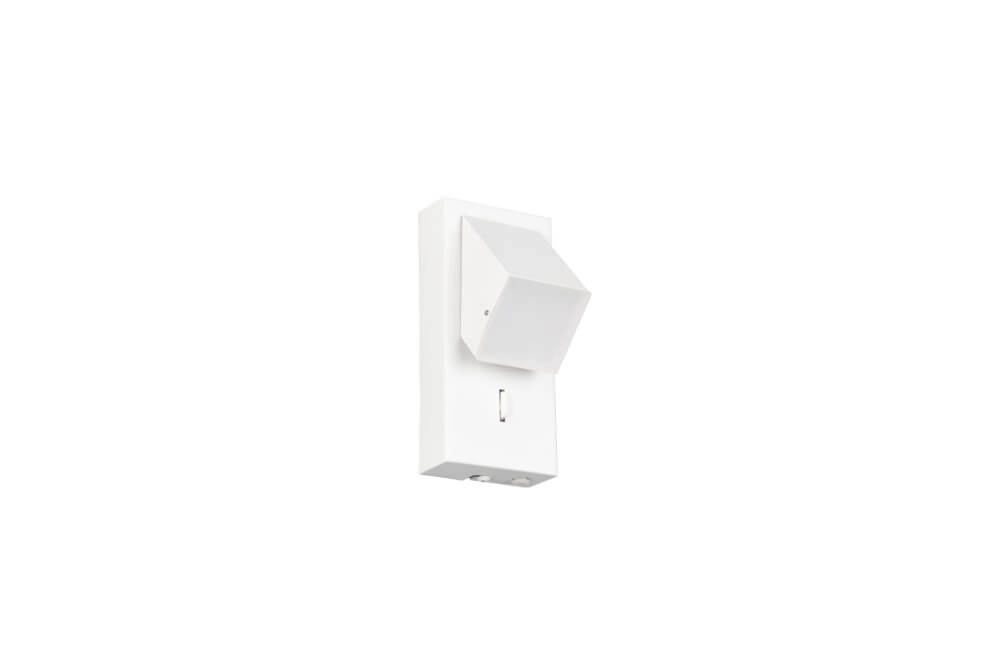 Wall spot white Raglan with switch Trio 4017807614732