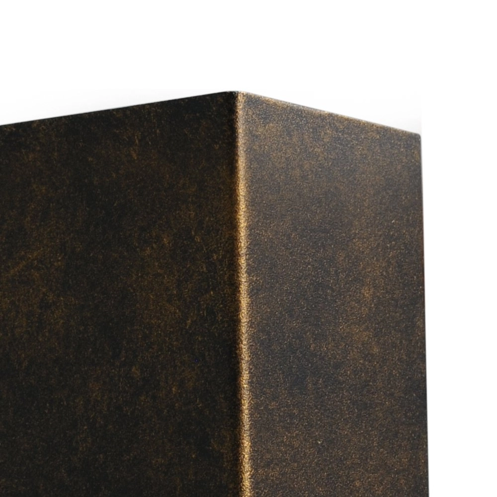 Wall lamp Up - Down Metallico black gold flamed Masterlight 8718121217154