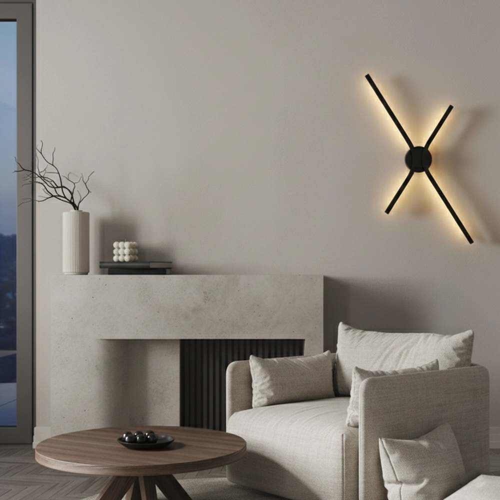 Design wall lamp Akro black