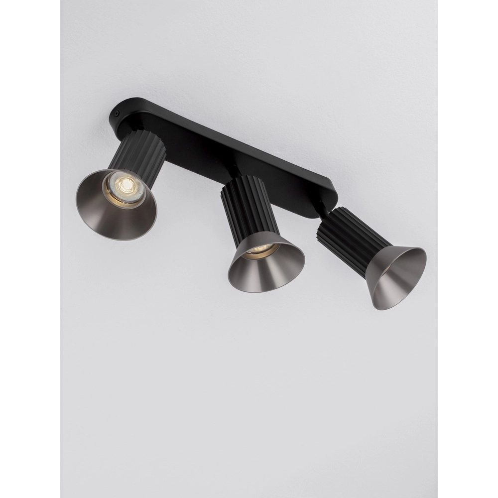 Ceiling lamp Luvia 3-light black with bronze Lyora 5212017475541
