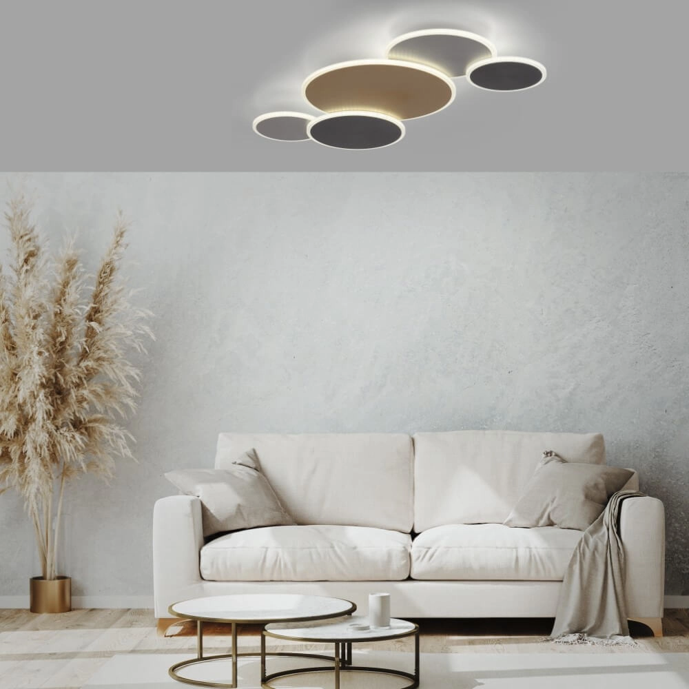 Design wall lamp Q-Piato 85cm Paul Neuhaus 4012248374528