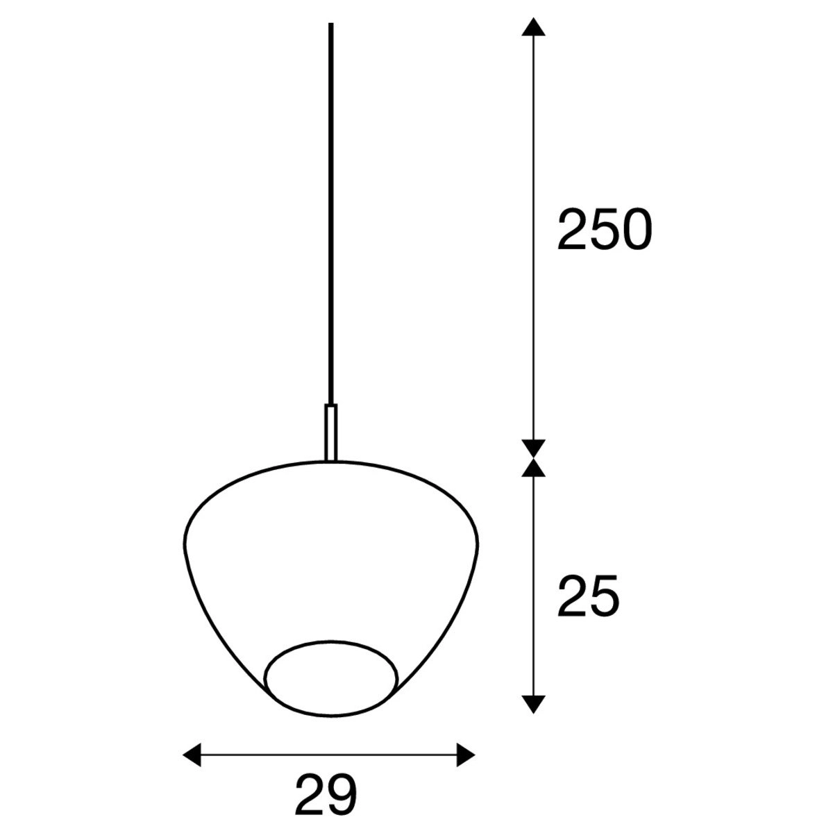 Round hanging lamp Pantilo Convex SLV 4024163236003