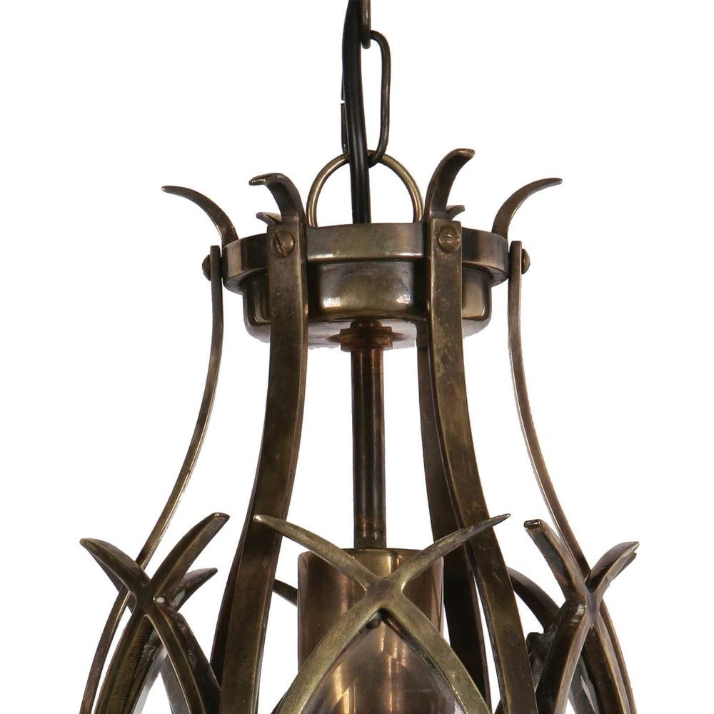 Antique pendant lamp Gothic 1-light - antique copper (ant) Limehouse