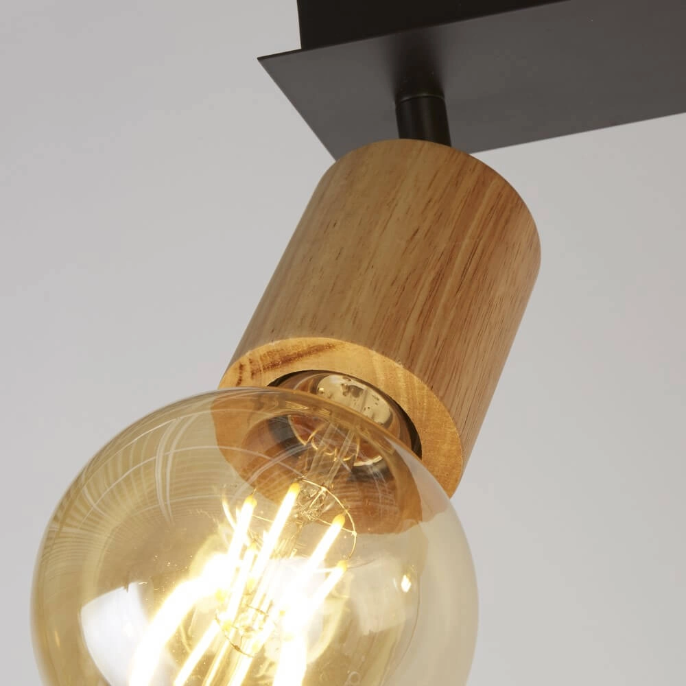 Wooden ceiling lamp Spinny 2-light Searchlight 5053423228181