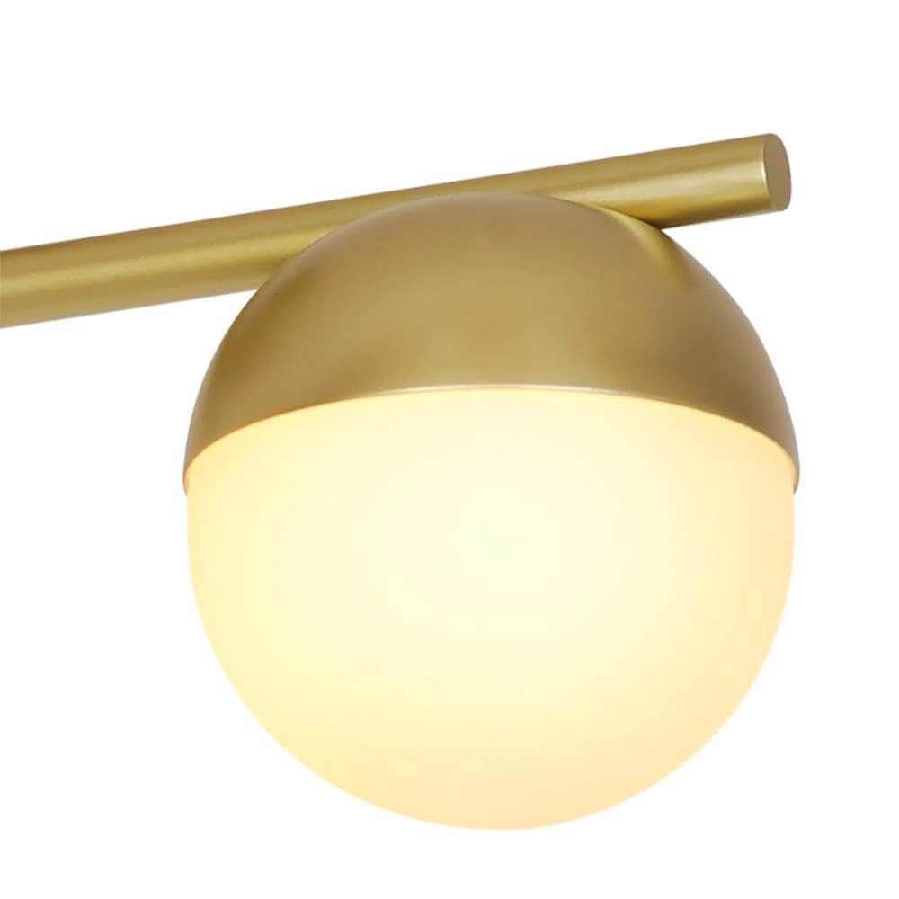 Brass ceiling lamp Contina Design 3-light Nordlux 5704924024313