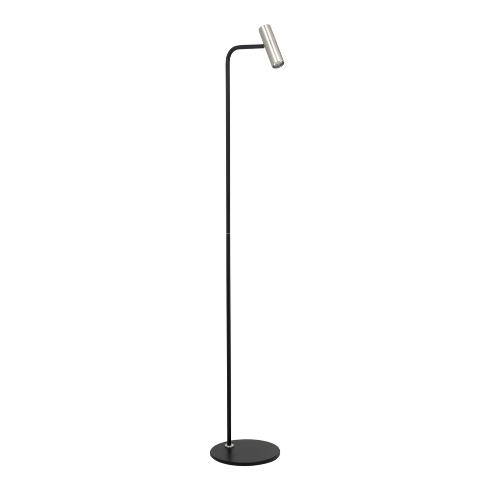 Floor lamp Trend black with nickel