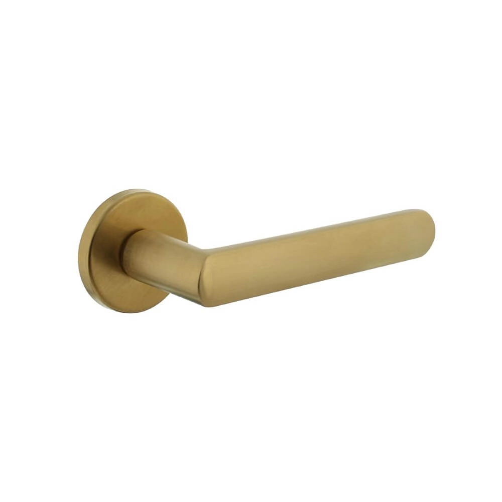 Door handle Sora rosette round brass