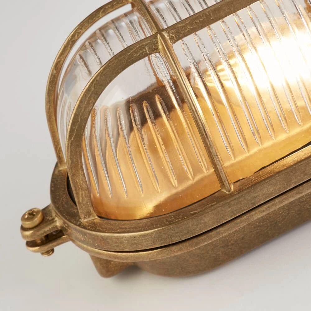 Gold wall lamp Bulkhead classic Searchlight 5053423244204