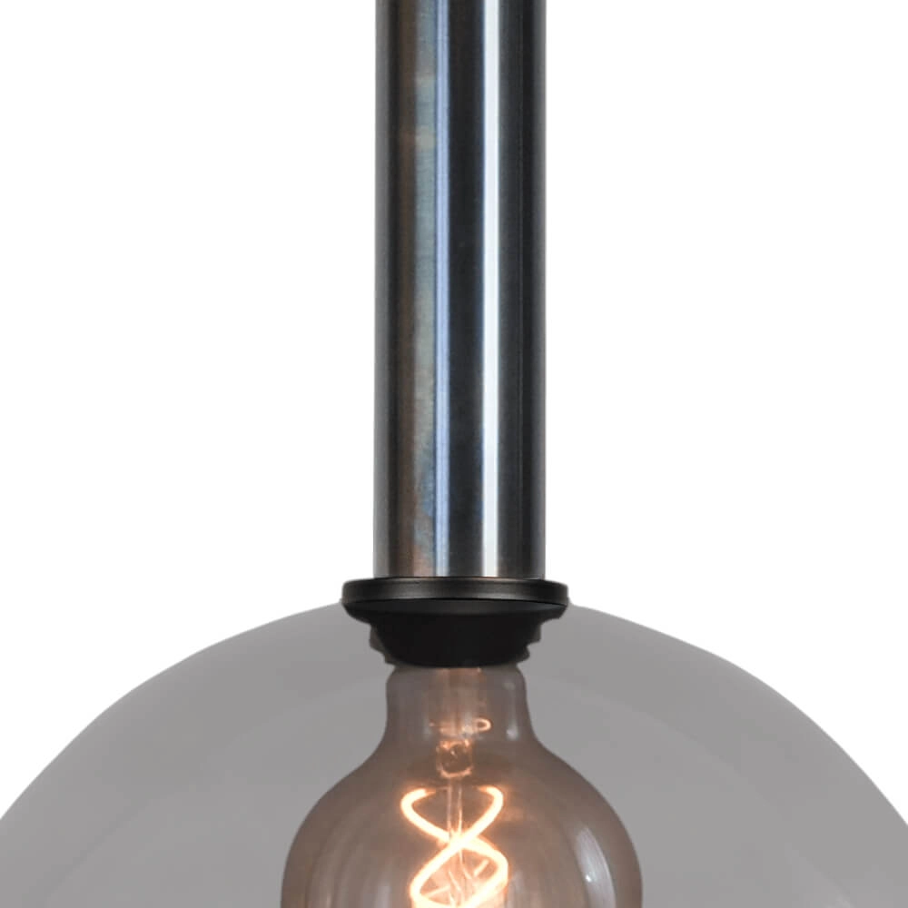Hanging lamp Ø 30cm Bella 2 Dappled oil with smoke glass Masterlight 8718121334226