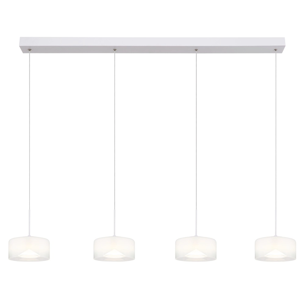 Design pendant lamp Belinda 4-light white Globo 9007371533299