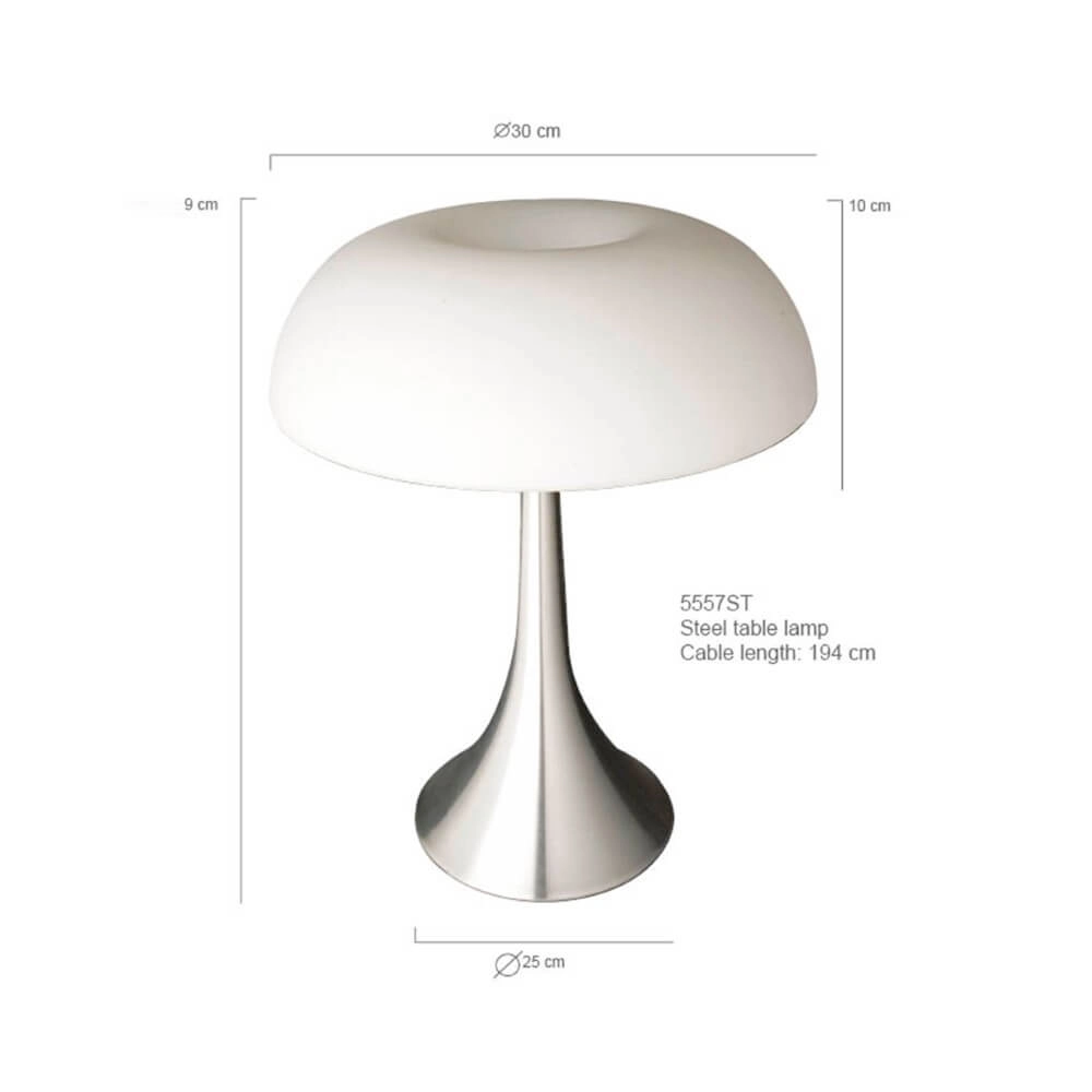 Table lamp Ancilla 30cm metallic gray Steinhauer 8712746043716