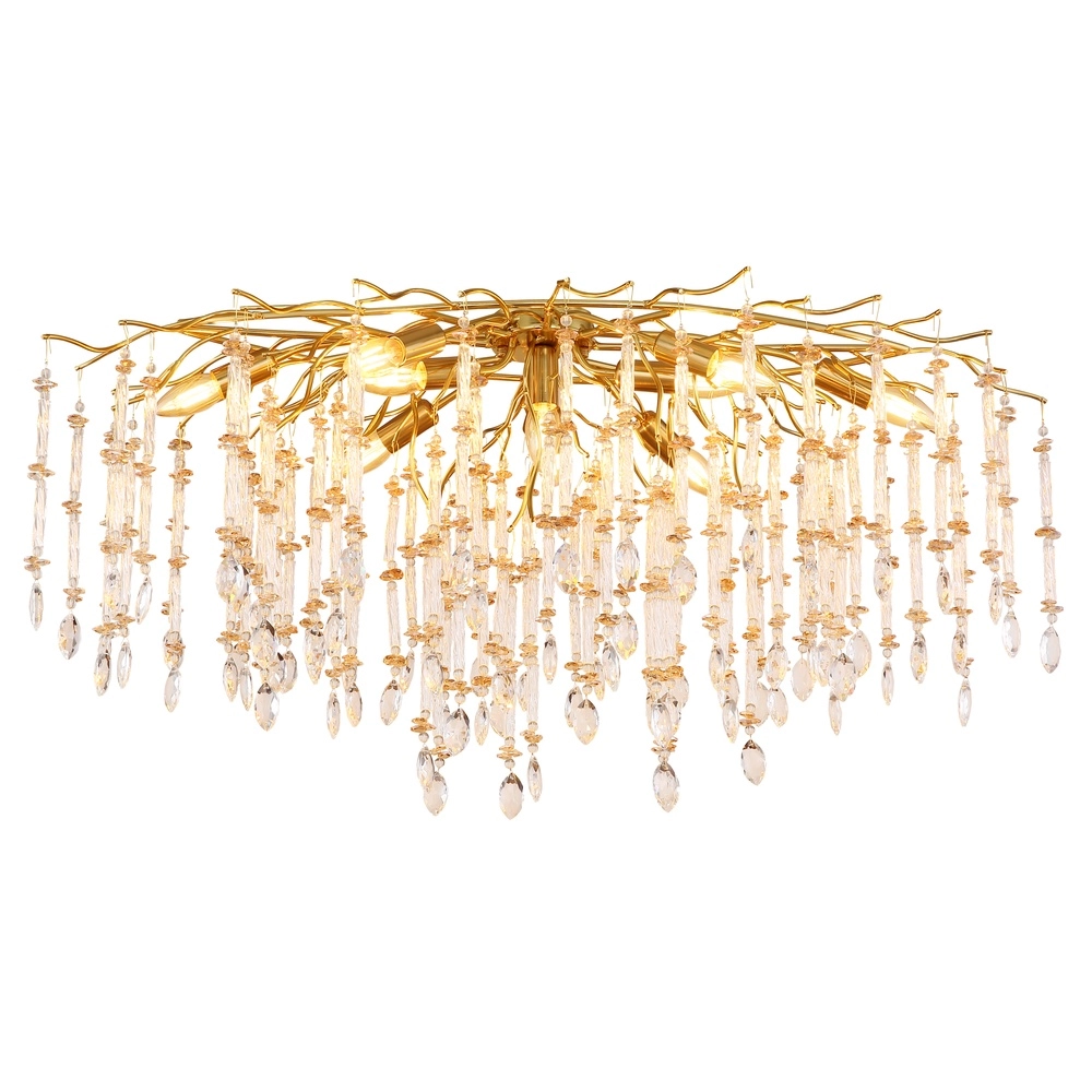 Ceiling lamp Gloria 100cm gold Globo 9007371575985