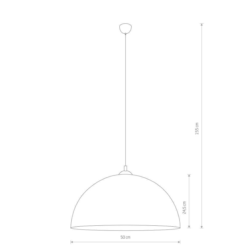 Hanging lamp Hemisphere Super L gold Lyora 5903139102988