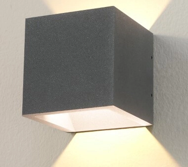 Anthracite wall spot Cube Artdelight 8719831736065