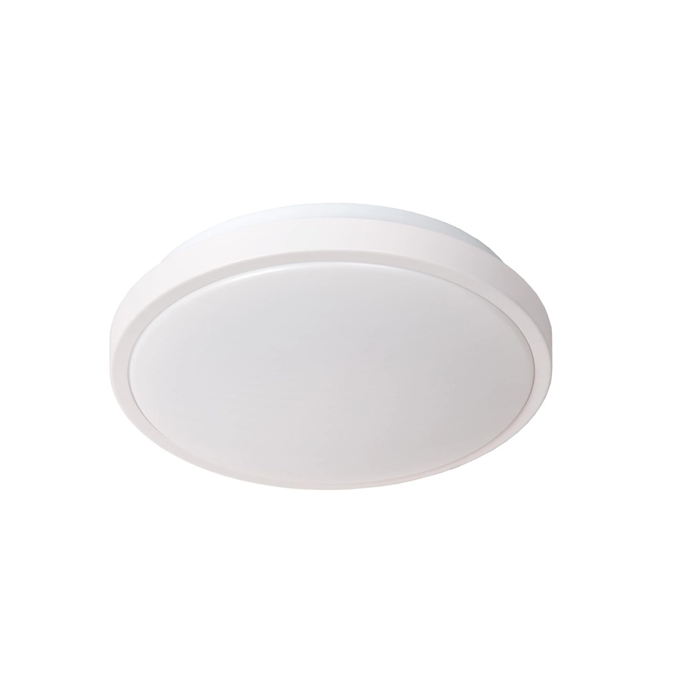 White ceiling light Dasher Ø 29.3cm IP44 for bathroom
