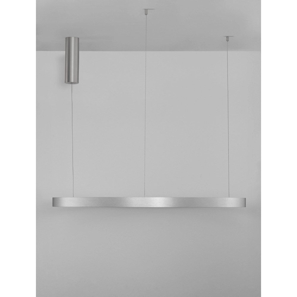 Design pendant lamp Elowen silver grey Ø 98cm Lyora 5212017439154