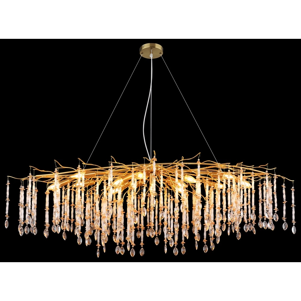 Pendant lamp Gloria 150cm gold Globo 9007371572991