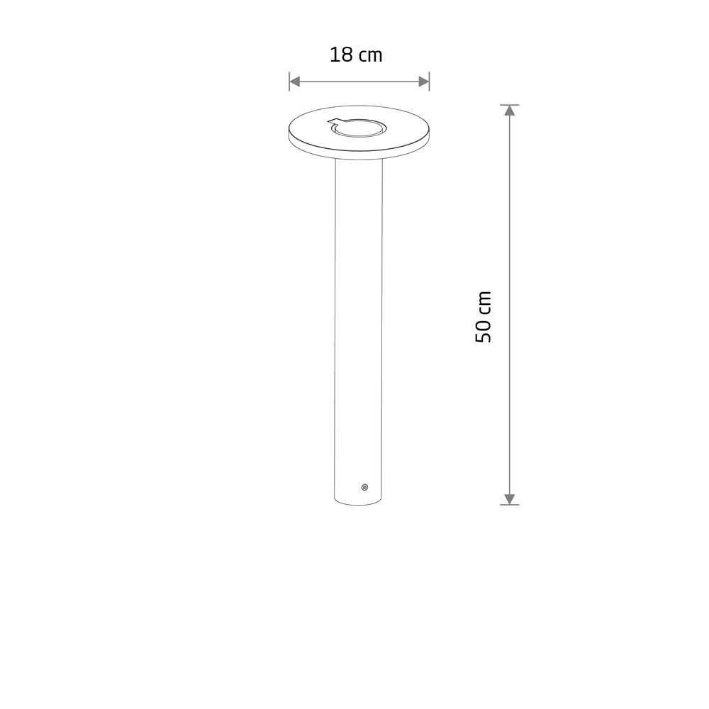 Garden lamp Axion Led grey Lyora 5903139119382