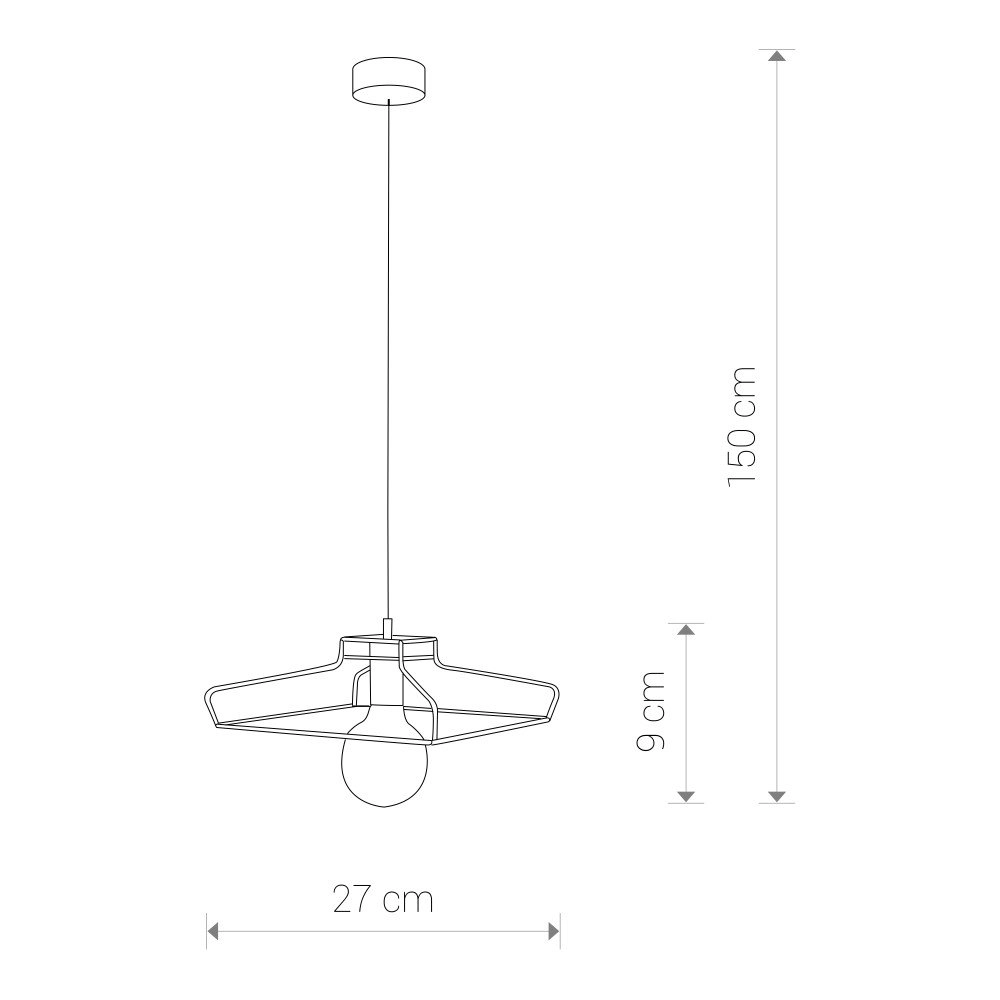 Hanging lamp Fiord Ø 27cm Lyora 5903139966795