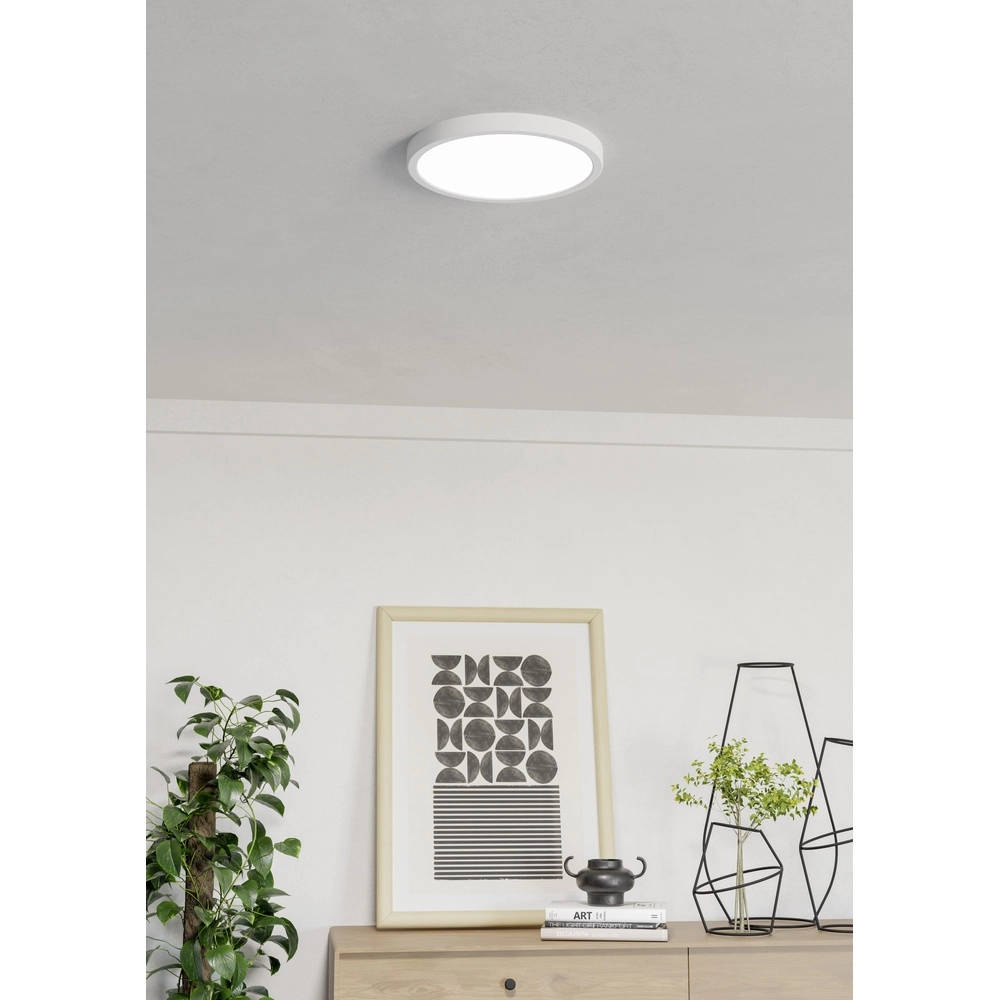 Ceiling light IP44 Fueva 6-Z round - white - Ø 27,8cm Eglo 9008606330553