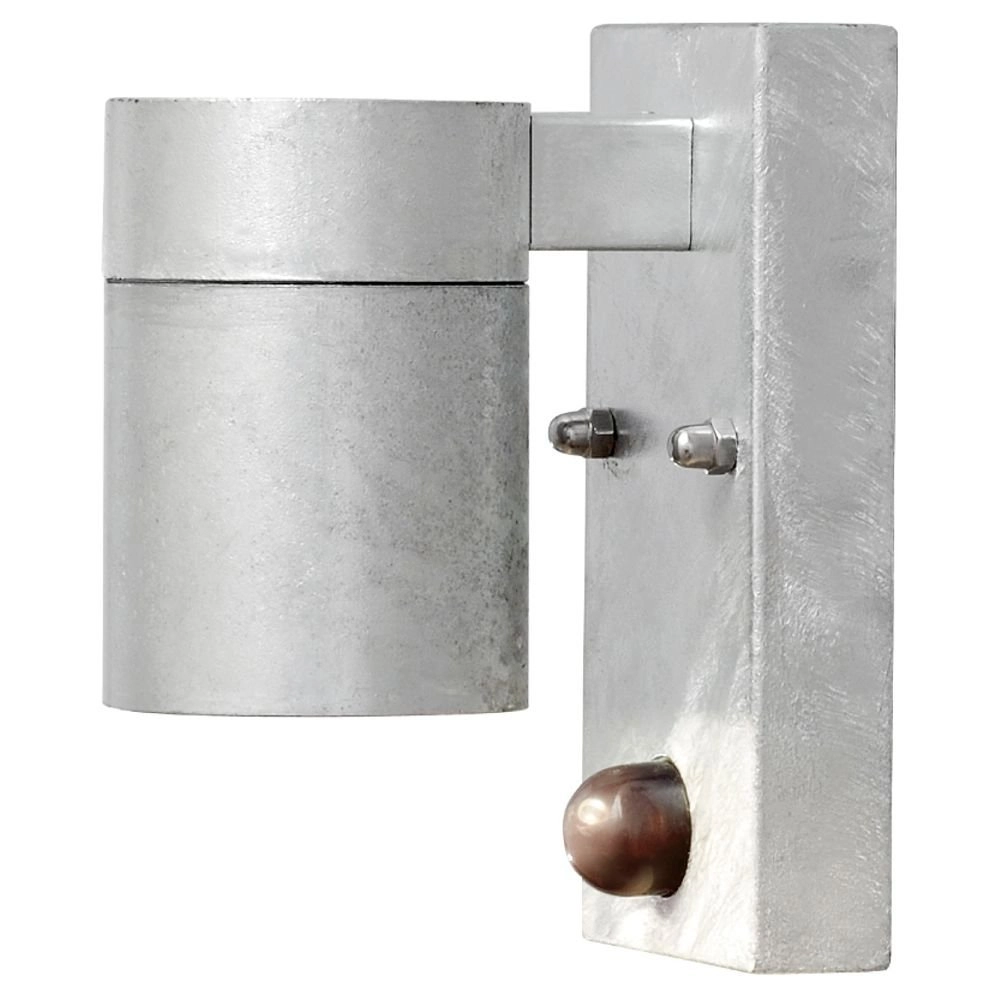 Wall spotlight Modena Downlight zinc grey with motion detector