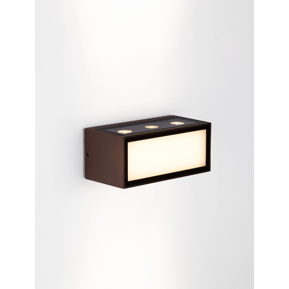 Unique wall lamp Inga Rusty brown Lyora 5212017449559