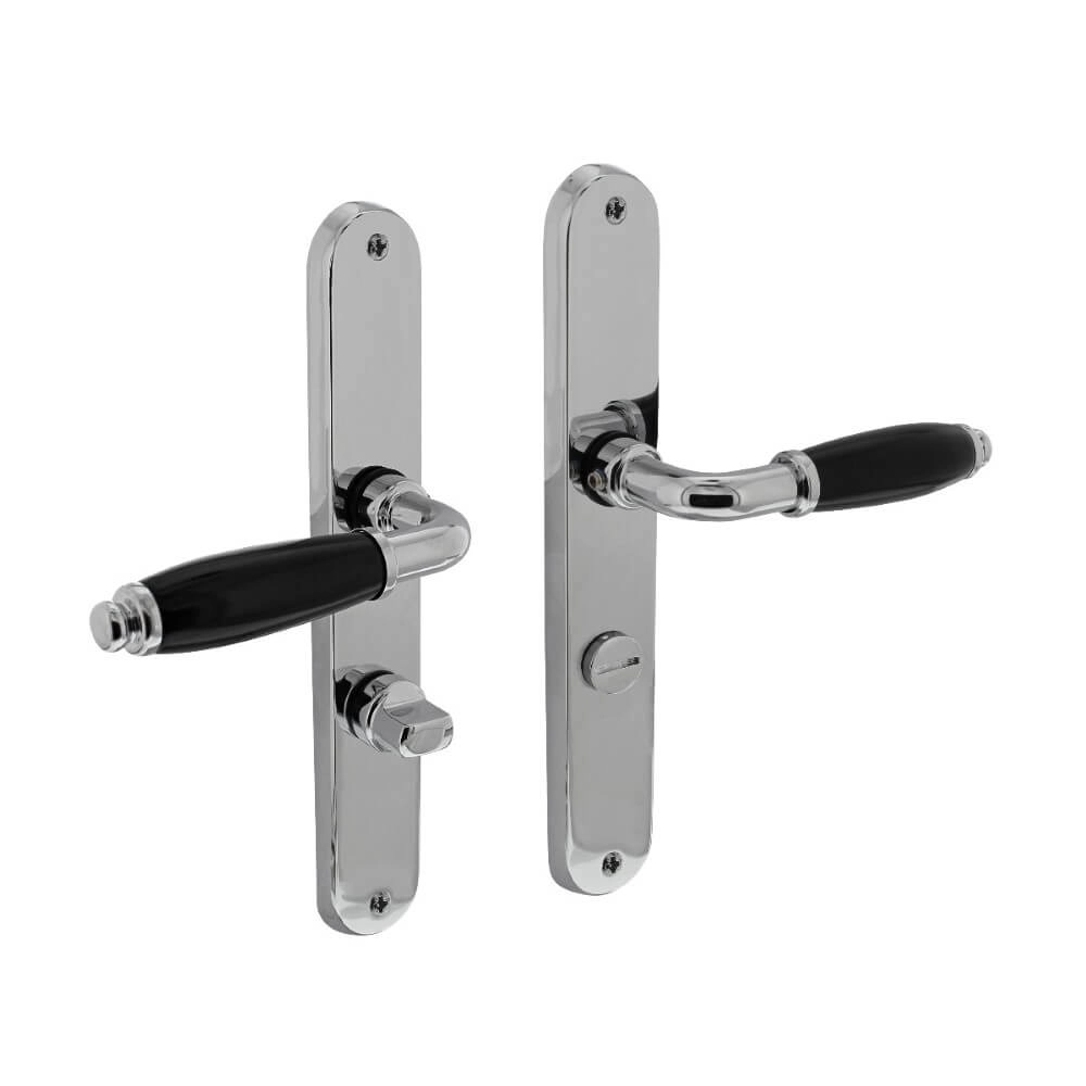 Door handle Courgette oval WC closure 63/8 chrome
