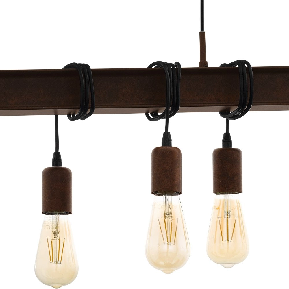 Pendant lamp Townshend 4 Rust Eglo 9002759498597