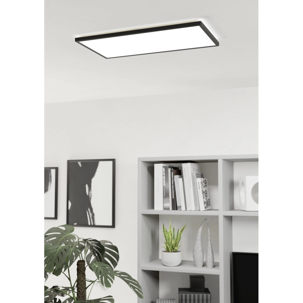 Bathroom ceiling light Rovito Square - Black - 57x30cm Eglo 9008606329908