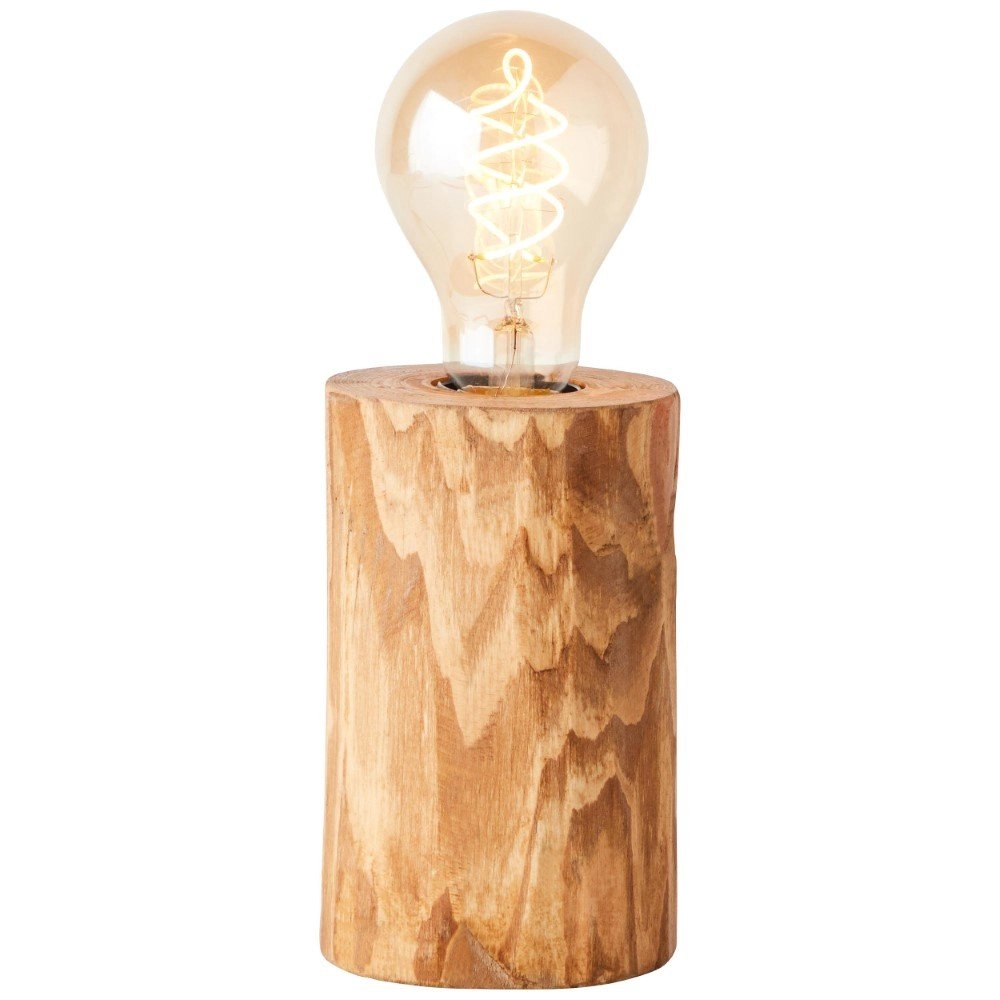 Wood table lamp Trabo 15cm wood brown