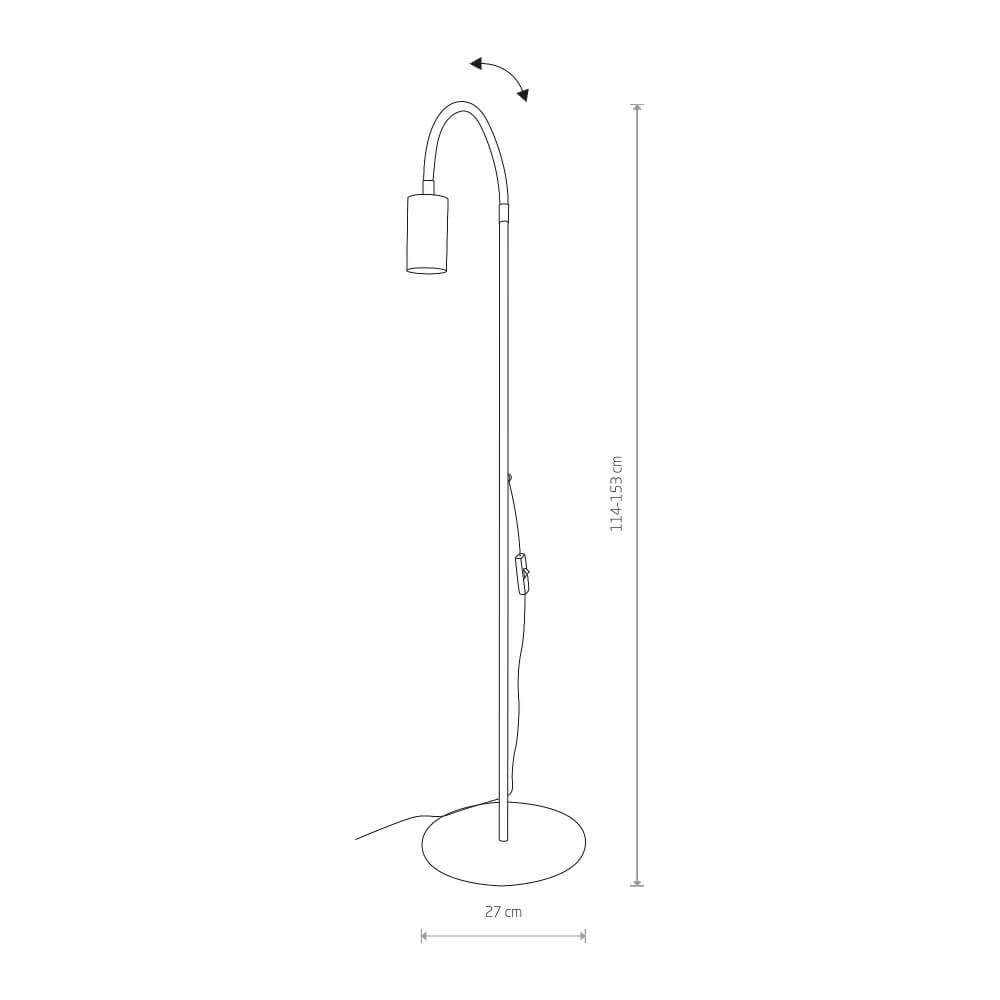 Flexible reading lamp Eye Flex black Lyora 5903139893596