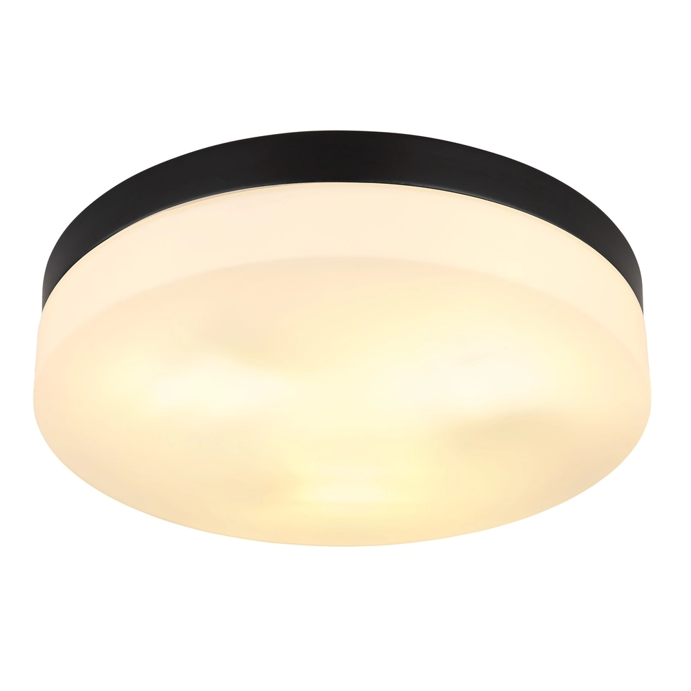 Design ceiling light Vranos black for outdoor use Ø 30cm